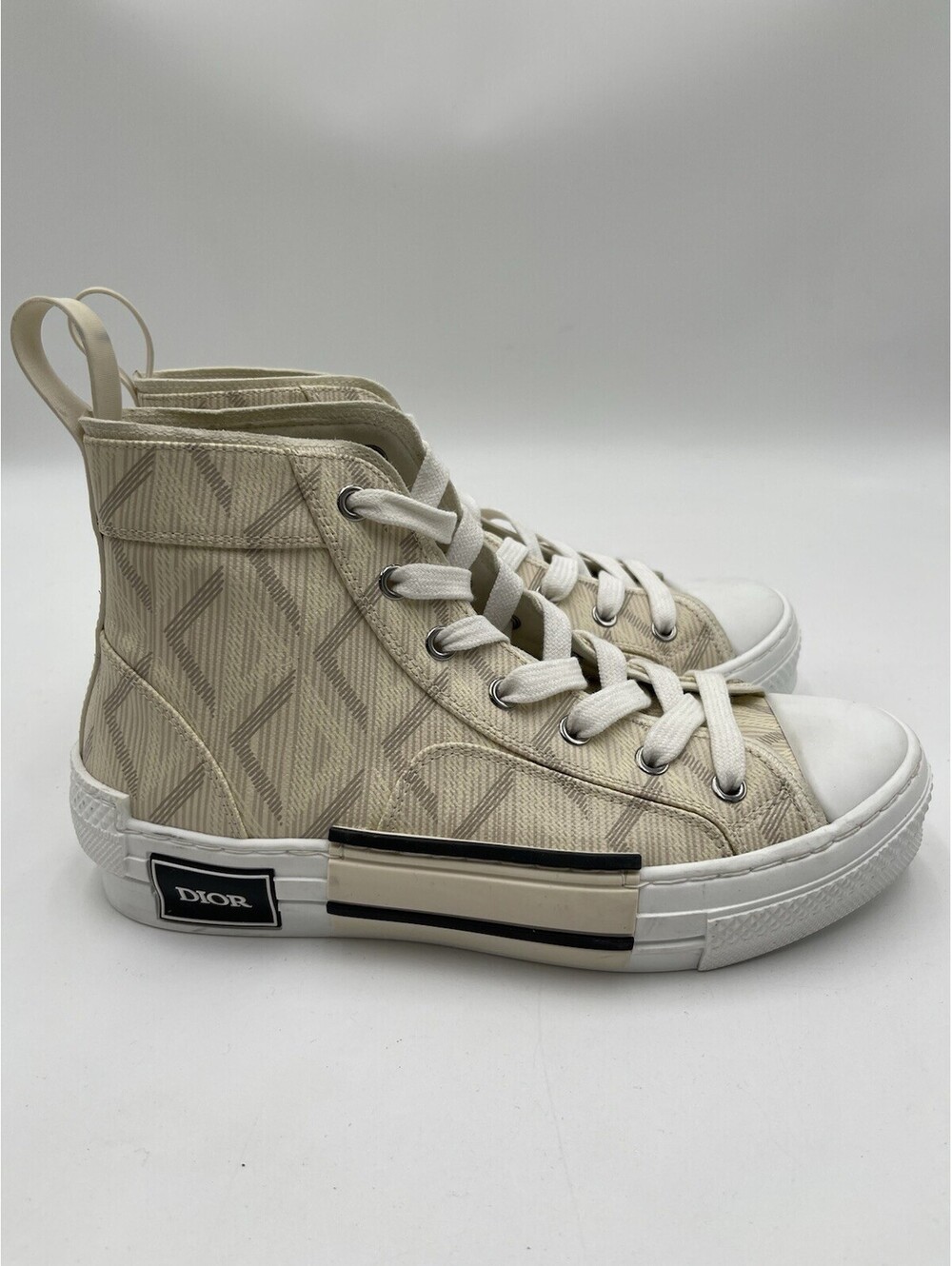 Women’s Dior B23 High Top 'CD Diamond Natural' sneakers Size 37